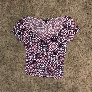 Cute Patterned Crop Top